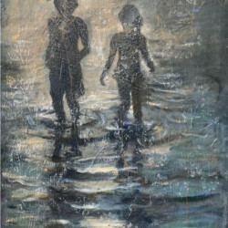 Rachel Shaw - Luna and Sol, 20x30cm, Oil on board (sold) Rachel Shaw - Luna and Sol, 20x30cm, Oil on board (sold)