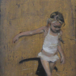 Rachel Shaw - Water Dancer, 24x34cm, Oil on board Rachel Shaw - Water Dancer, 24x34cm, Oil on board